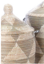 Load image into Gallery viewer, Silver Diamond Storage Basket, Fair Trade Eco-Friendly Decoration For Home Lovers
