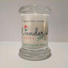 Load image into Gallery viewer, Soy Wax 2.75 oz Status Jar Scented Lemongrass Kiwi
