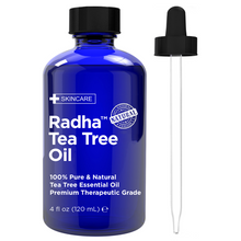 Load image into Gallery viewer, 100% Pure Radha Tea Tree Oil Pure Pressed Moisturizing Anti-Aging Treatment for Face Skin Hair Men &amp; Women
