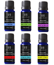 Load image into Gallery viewer, Essential Oil Blend Set For Aromatherapy Custom Massage And Body Oils Diffusers Vaporizers Oil Burners Inhalation Perfume Blends, Spa And Home Care For Home Lovers
