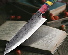 Load image into Gallery viewer, Nakiri Chef Damascus Steel Knife with 67 Layers and Unique Handle Beauty And Health For Cookers
