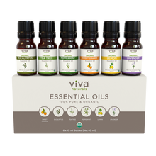 Load image into Gallery viewer, Viva Naturals Organic Essential Oil 6 Pack - front view
