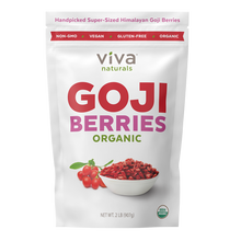 Load image into Gallery viewer, Viva Naturals Goji Berries 2 lb front
