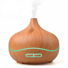 Load image into Gallery viewer, 300 ml Light Wood Grain Ultrasonic Aroma Essential Oil Diffuser
