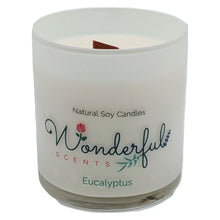 Load image into Gallery viewer, Wonderful Scents 11 oz Tumbler Candle Wood Wick Eucalyptus
