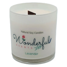 Load image into Gallery viewer, Wonderful Scents 11 oz Tumbler Candle Wood Wick Lavender
