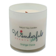 Load image into Gallery viewer, Wonderful Scents 11 oz Tumbler Candle Wood Wick Orange Clove
