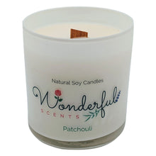 Load image into Gallery viewer, Wonderful Scents 11 oz Tumbler Candle Wood Wick Patchouli
