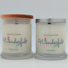 Load image into Gallery viewer, Wonderful Scents 12.5 oz Soy Wax Candle With Wood Wick
