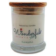 Load image into Gallery viewer, Wonderful Scents 12 oz Wood Wick Scented Candle Eucalyptus
