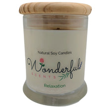 Load image into Gallery viewer, Wonderful Scents 12oz Soy Relaxation Candle with Cotton Wick

