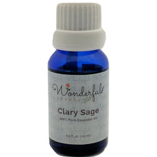 Load image into Gallery viewer, Wonderful Scents Clary Sage Essential Oil 15 ml Bottle

