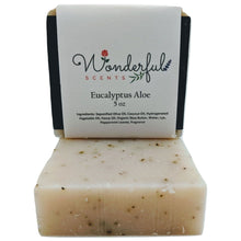 Load image into Gallery viewer, Wonderful Scents Cold Press Soap Eucalyptus Aloe 2 Bars
