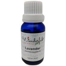 Load image into Gallery viewer, Wonderful Scents Lavender Essential Oil 15 ml Bottle New Label
