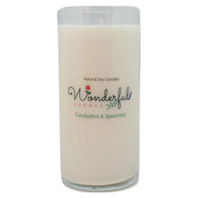 Load image into Gallery viewer, Wonderful Scents Never Ending Soy Candle Eucalyptus and Spearmint
