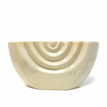 Load image into Gallery viewer, Hand Carved White Soapstone Menorah Candelabra Beauty And For Home Decorations
