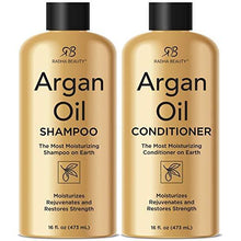 Load image into Gallery viewer, Argan Oil Shampoo &amp; Conditioner Set MagiForet Organic Shampoo &amp; Conditioner Sulfate Free - Soft &amp; Smooth, Gentle on Curly &amp; Color Treated Hair For Men &amp; Women

