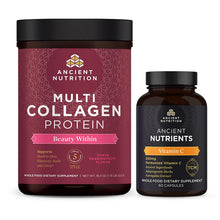 Load image into Gallery viewer, Bundle Pairs The Skin, Nail, Joint†, Hair And Gut Benefits Of Our Classic Multi Collagen Protein With Added Benefits Of Healthy Skin Elasticity Support

