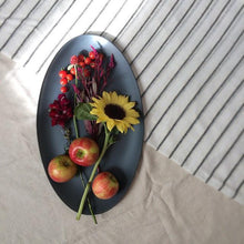 Load image into Gallery viewer, Recycled Glass 12" x 19" Oval SeaGlass Platter, Eco Friendly - Give Back Goods

