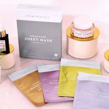 Load image into Gallery viewer, Charcoal Sheet Masks Charcoal Acts Like A Magnet To Attract And Suck Out Dirt, Gunk, And Oil From The Surface Of Your Pores

