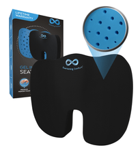 Load image into Gallery viewer, Everlasting Comfort Gel Infused Memory Foam Coccyx Seat Cushion
