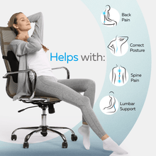 Load image into Gallery viewer, Everlasting Comfort Gel Infused Memory Foam Lumbar Support Back Cushion
