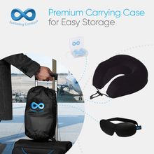 Load image into Gallery viewer, Everlasting Comfort Gel Infused Memory Foam Travel Pillow
