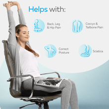 Load image into Gallery viewer, Everlasting Comfort Gel Infused Memory Foam Wheelchair Cushion
