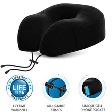 Load image into Gallery viewer, Everlasting Comfort Memory Foam Airplane Travel Pillow Kit
