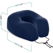 Load image into Gallery viewer, Everlasting Comfort Memory Foam Airplane Travel Pillow Kit
