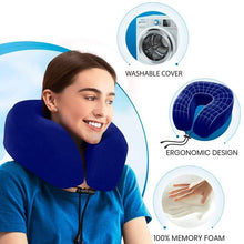 Load image into Gallery viewer, Everlasting Comfort Memory Foam Airplane Travel Pillow Kit
