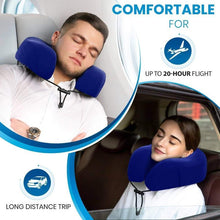 Load image into Gallery viewer, Everlasting Comfort Memory Foam Airplane Travel Pillow Kit
