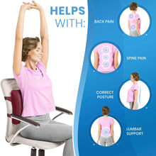 Load image into Gallery viewer, Everlasting Comfort Memory Foam Back Cushion Lumbar Support Pillow
