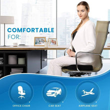 Load image into Gallery viewer, Everlasting Comfort Memory Foam Coccyx Seat Cushion for Office Chair
