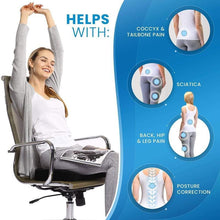 Load image into Gallery viewer, Everlasting Comfort Memory Foam Coccyx Seat Cushion for Office Chair
