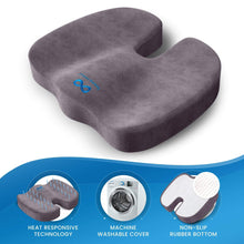 Load image into Gallery viewer, Everlasting Comfort Memory Foam Coccyx Seat Cushion for Office Chair
