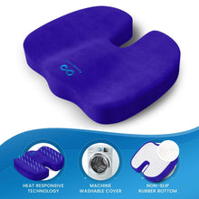 Load image into Gallery viewer, Everlasting Comfort Memory Foam Coccyx Seat Cushion for Office Chair
