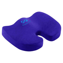 Load image into Gallery viewer, Everlasting Comfort Memory Foam Coccyx Seat Cushion for Office Chair Blue
