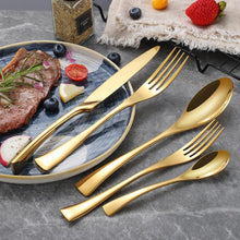 Load image into Gallery viewer, Luxury Stainless Steel 24-Piece Flatware Set Beauty And Health For Cookers
