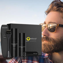 Load image into Gallery viewer, Beard Growth Oil Serum Kit &amp; Microneedle Follicle Roller Decoration For Beauty Lovers
