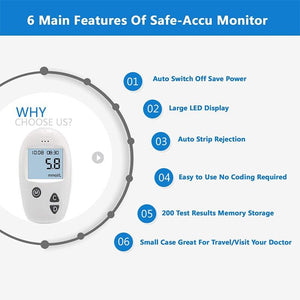 Accu Blood Glucose Meter Diabetes Tester Glucometer Accessories For Health Lovers