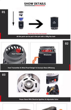 Load image into Gallery viewer, Widesea Portable Gas Burner Camping Stove &amp; Pot - 1400ml Houseware For Home Lovers
