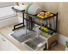 Load image into Gallery viewer, Stainless Steel Over The Sink Dish Drying Rack For Home Lovers

