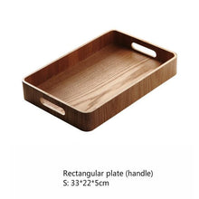 Load image into Gallery viewer, Japanese Wooden Coffee Table Serving Tray With Handles Houseware For Home Lovers
