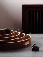 Load image into Gallery viewer, Japanese Wooden Coffee Table Serving Tray With Handles Houseware For Home Lovers
