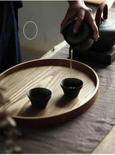 Load image into Gallery viewer, Japanese Wooden Coffee Table Serving Tray With Handles Houseware For Home Lovers
