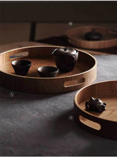 Load image into Gallery viewer, Japanese Wooden Coffee Table Serving Tray With Handles Houseware For Home Lovers
