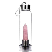 Load image into Gallery viewer, Natural Crystal Quartz Infused Water Bottle 500ML Beauty For Cooker
