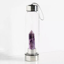 Load image into Gallery viewer, Natural Crystal Quartz Infused Water Bottle 500ML Beauty For Cooker
