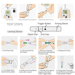 Accu Blood Glucose Meter Diabetes Tester Glucometer Accessories For Health Lovers